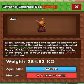 Huge Inferno Empress Bee