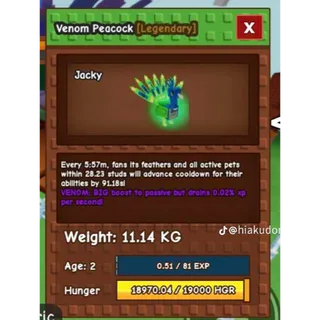 Colossal Venom Peacock