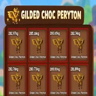 X8 HUGE GILDED CHOC PERYTON