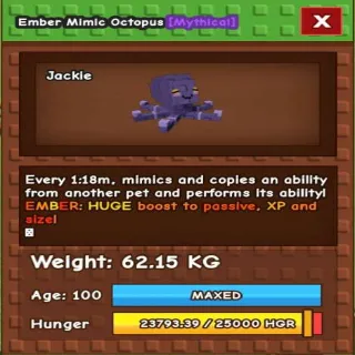 Huge Ember Mimic Octopus