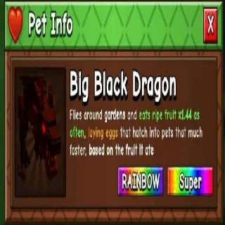 Big Rainbow Black Dragon
