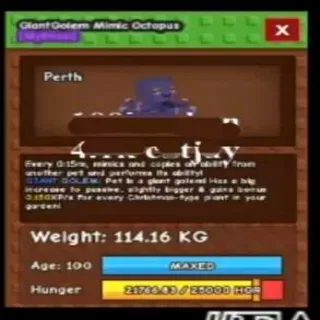 Colossal GiantGolem Mimic Octopus 114.16kg