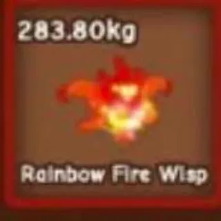 Huge Rainbow Fire Wisp