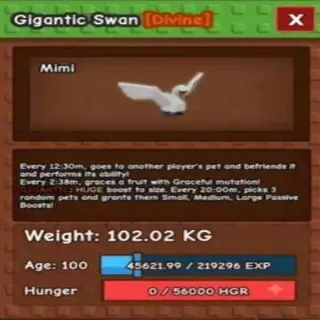 Colossal Gigantic Swan