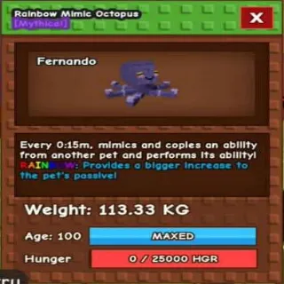 Colossal Rainbow Octopus