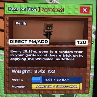 Titanic Bear On Bike