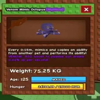 Huge Venom Mimic Octopus 75+Kg