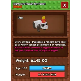 Huge French Fry Ferret