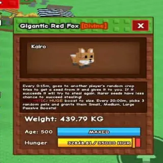 Godly Gigantic Red Fox