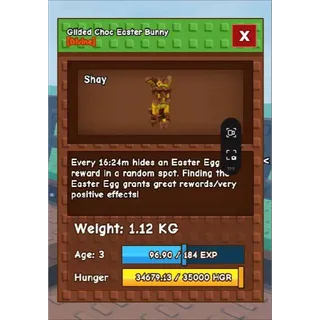 Gilded Choc Easter Bunny