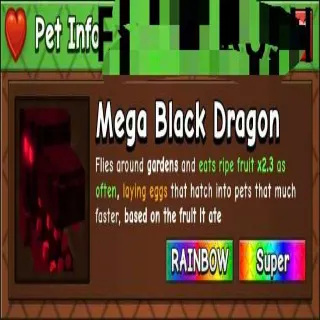 Mega Rainbow Black Dragon