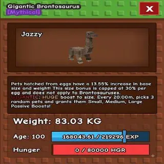 TITANIC GIGANTIC BRONTOSAURUS
