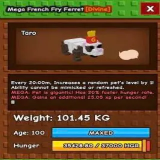 Colossal Mega French Fry Ferret