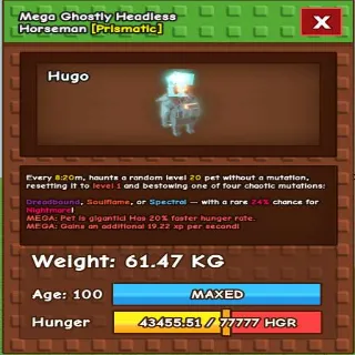 Mega Ghostly Headless Horseman