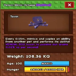 Colossal Venom Mimic Octopus