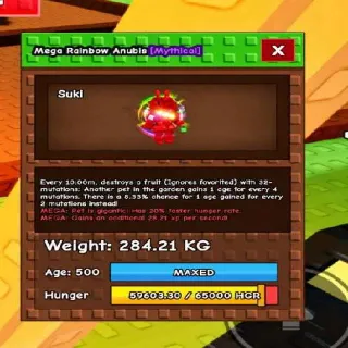 Huge Mega Rainbow Anubis