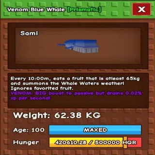 Venom Blue Whale 62