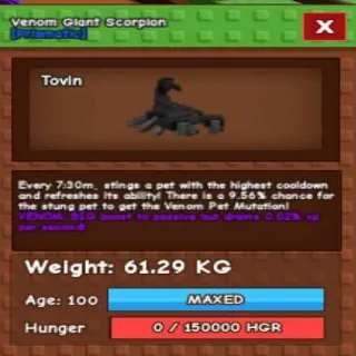 Venom Giant Scorpion