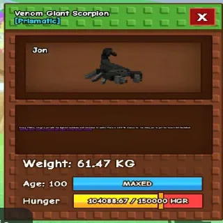 Venom Giant Scorpion