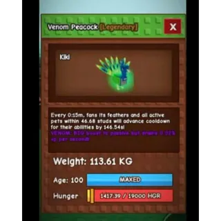 Colossal Venom Peacock