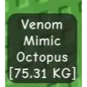 Huge Venom Mimic Octopus 75kg