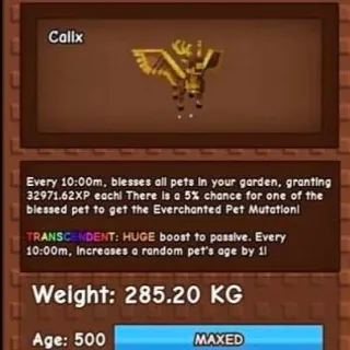 Huge Transcedent Gilded Choc Peryton