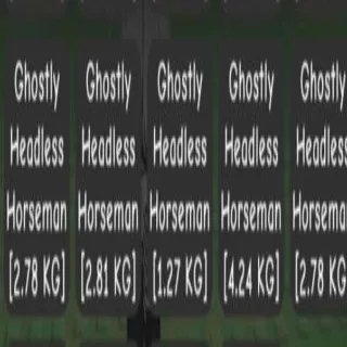 X5 GHOSTLY HEADLESS HORSEMAN