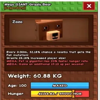 HUGE MEGA GIANT GRIZZLY BEAR