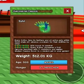 Colossal Everchanted Peacock