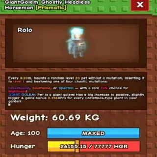 Huge Giantgolem Headless Horseman