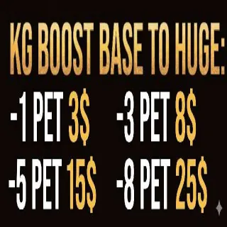 3 PETS KG BOOSTING BASE TO HUGE