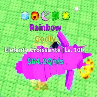 Rainbow Elefante Croissante