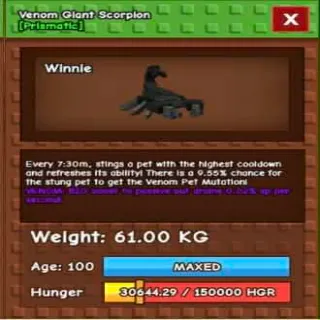 Venom Giant Scorpion