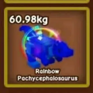 HUGE RAINBOW PACHYCEPHALOSAURUS