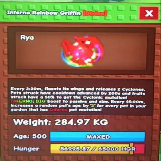 Huge Inferno Rainbow Griffin
