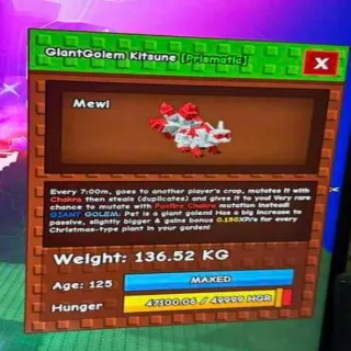 Colossal Giantgolem Kitsune