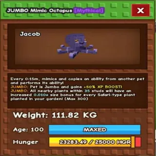 Colossal Jumbo Mimic Octopus