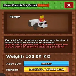 Colossal French Fry Ferret