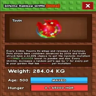 Huge Inferno Rainbow Griffin