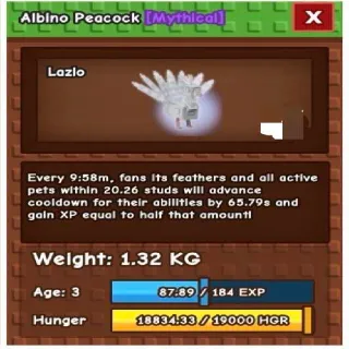 Albino Peacock