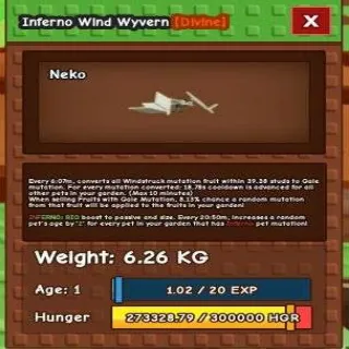 Huge Inferno Wind Wyvern