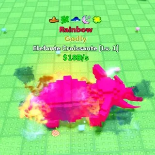 Rainbow Elefante Croissante 5 Traits