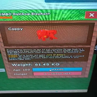 Jumbo Rainbow Elephant