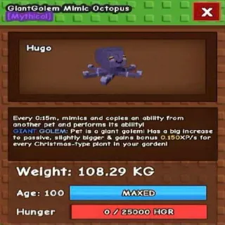 Colossal GiantGolem Mimic Octopus