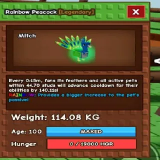 Colossal Rainbow Peacock