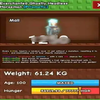 Huge Everchanted Ghostly Headless Horseman