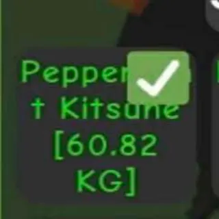 Huge Peppermint Kitsune