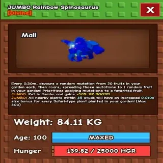 Titanic Jumbo Rainbow Spinosaurus