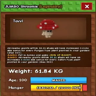 Huge Jumbo Shroomie