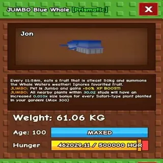 Jumbo Blue Whale